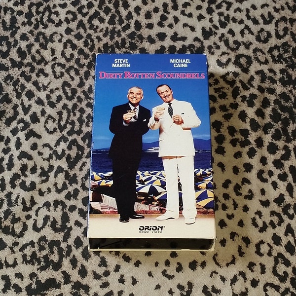 Dirty Rotten Scoundrels [VHS] Vintage VHS Tape Steve Martin Michael Caine VHS Tape Rare comedy Vhs Tapes 1980's Movie Cult Comedy Movie Vhs