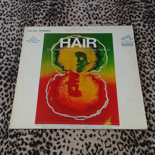 Hair: The American Tribal Love-Rock Musical (The Original Broadway Cast Recording) [Vinyl Record] Vintage 60's Hippie Love Generation Vinyl