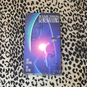 SEALED * Star Trek Generations [VHS] Brand New Factory Sealed Vintage Star Trek Movie VHS Tape Star Trek Generations Vintage Star Trek Tapes