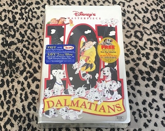 SEALED 101 Dalmatians [VHS] Vintage Disney movie Vhs Tape Brand New Disney Vhs Tape Still Sealed Rare Disney Movie Vhs Tape Cartoon Tapes