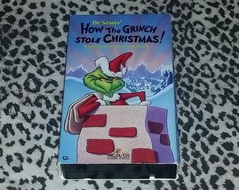 dr seuss how the grinch stole christmas vhs narrated by boris karloff animated kitsch vintage vhs cartoon vhs tape christmas vhs tapes - How The Grinch Stole Christmas Vhs dr seuss how the grinch stole christmas vhs narrated by boris karloff animated kitsch vintage vhs cartoon vhs tape christmas vhs tapes - How The Grinch Stole Christmas Vhs