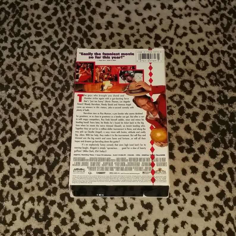 Kingpin VHS 90s Movie Comedy Vhs Woody Harrelson Randy Quaid Etsy