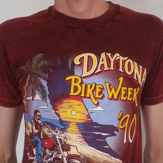 Daytona Bike Week '90 Vintage Ultra Rare T-Shirt … - image 2