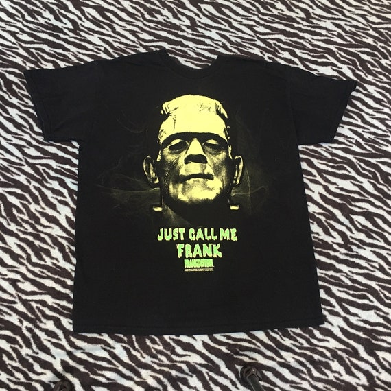 Frankenstein t shirt vintage Clearance
