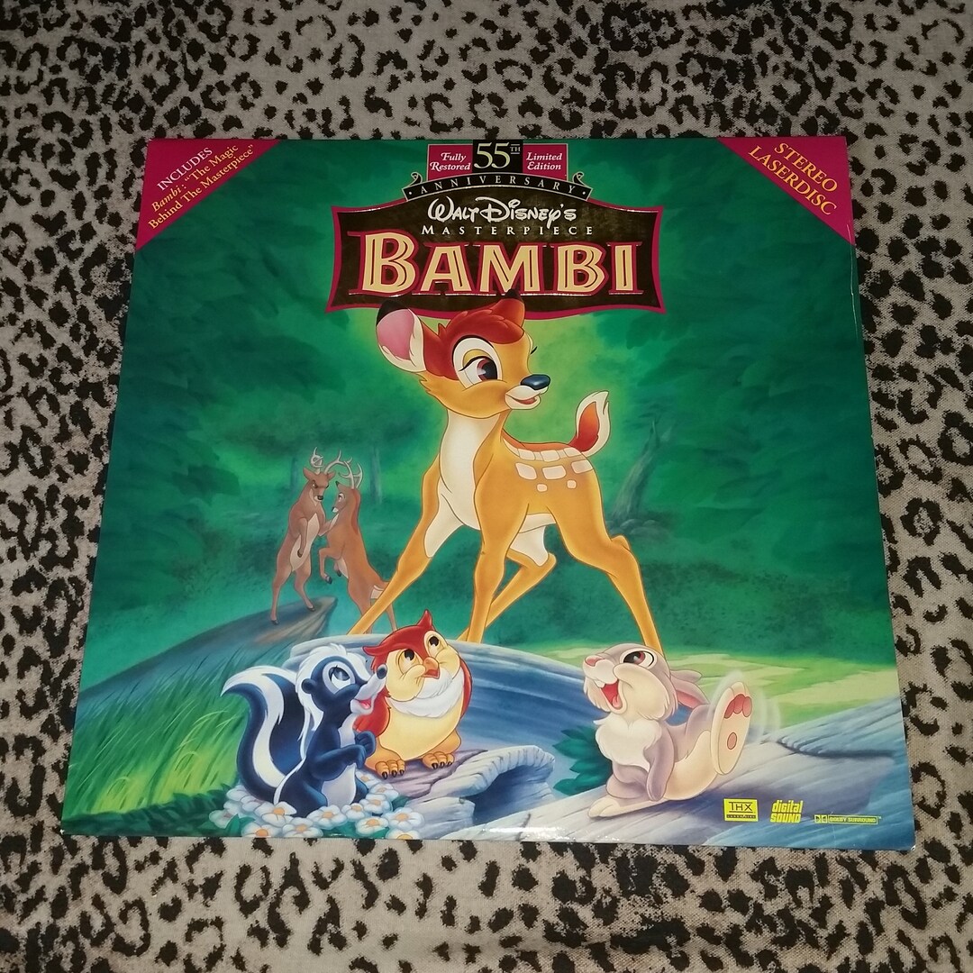Bambi 55th Limited Edition Anniversary laser Disc Walt Disney