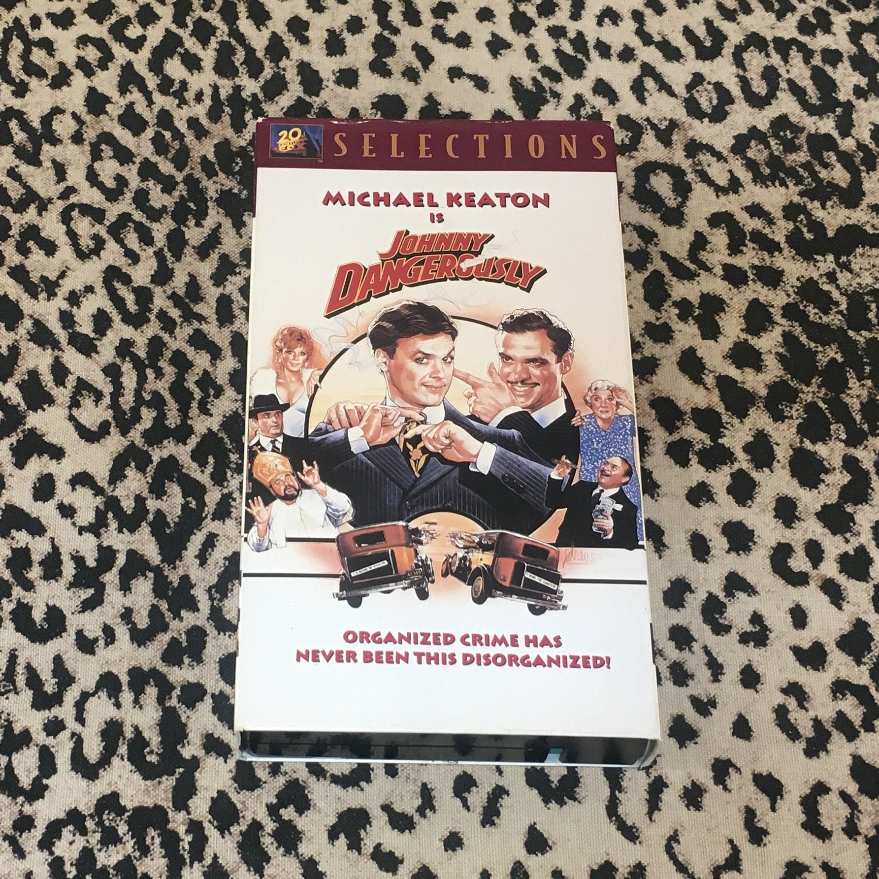 Johnny Dangerously VHS Michael Keaton Comedy Crime Spoof Movie