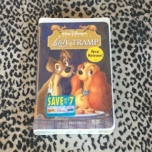 Sealed * Lady and The Tramp Walt Disney&#39;s Masterpiece Collection SEALED  [VHS] Disney Movie Vhs Tape Classic Disney Film Vhs Tape animation