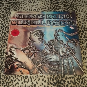 George Brunis And His Jazz Band / Wild Bill Davison and His Commodores &quot;Tin Roof Blues&quot; [Vinyl Record] Vintage Dixieland Jazz Records Rare