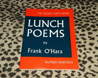 Lunch Poems by Frank O'Hara Vintage Paperback Book Poetry Book Pocket Sized Book Vintage Classic American Poetry Avant-Garde Poetry Books