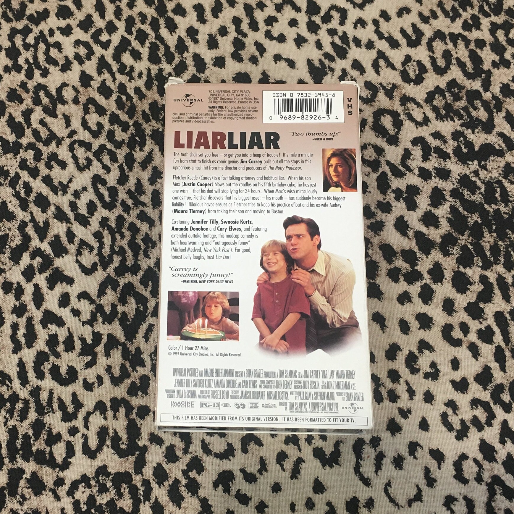 Liar Liar VHS Jim Carrey Movie Comedy Vhs Tape Jim Carrey Etsy
