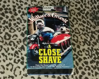 Wallace and Gromit "A Close Shave" [VHS] Claymation Animation VHS Tape Retro Cartoon Vhs Tape Nick Park Vhs Animation Classic Vhs Tapes Rare