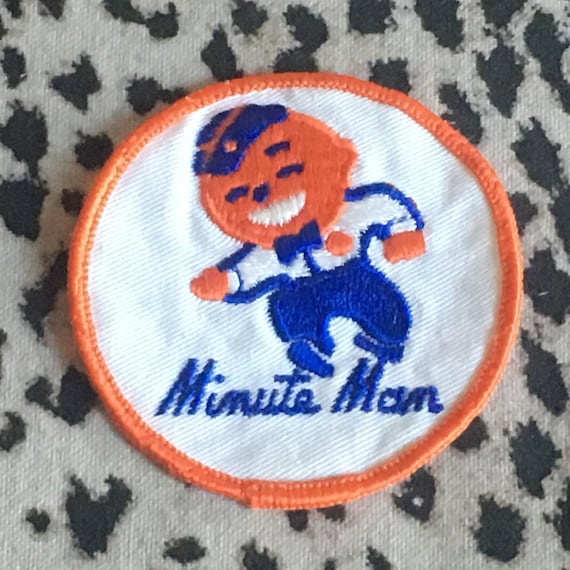 Vintage Minute Man Embroidered Patch Vintage Cool