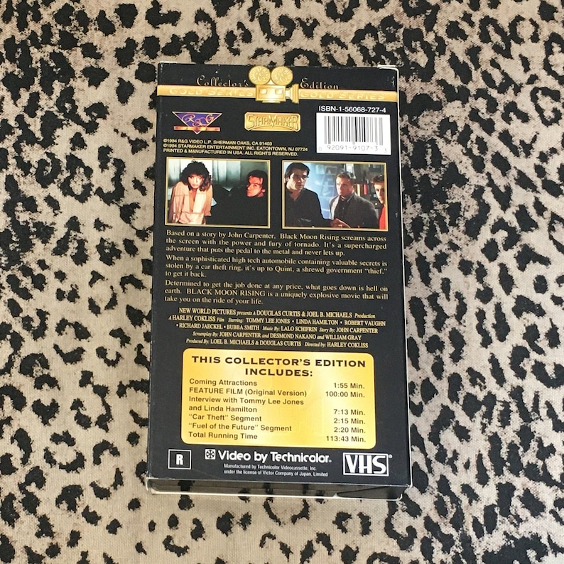 Black Moon Rising VHS Star Maker VHS Tapes John Carpenter Etsy