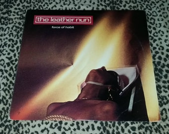 The Leather Nun "Force of Habit" [Vinyl Record] Vintage 80s Alternative Rock Alt Rock LP Goth Industrial Garage Rock Swedish Band Cult LPs