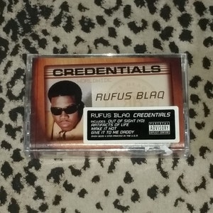 Rufus Blaq &quot;Credentials&quot; SEALED [Cassette Tape] Brand NEW Hip Hop Cassette Tape 90&#39;s East Coast New York Hip Hop Cassette Tape The Lox Tapes