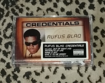 Rufus Blaq "Credentials" SEALED [Cassette Tape] Brand NEW Hip Hop Cassette Tape 90's East Coast New York Hip Hop Cassette Tape The Lox Tapes