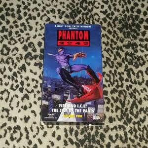 Phantom 2040 &quot;Fire and I.C.E.&quot; and &quot;The Sum of the Parts&quot; [VHS] Animated Superhero Vintage VHS Tape 90&#39;s Cartoon Show VHS Tape Rare Kitsch
