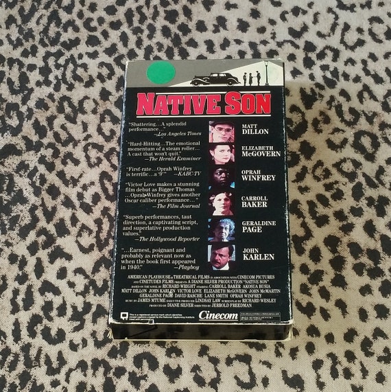 Hijo nativo VHS Lightning Video VHS Rare HTF Vhs Tape Matt Etsy México