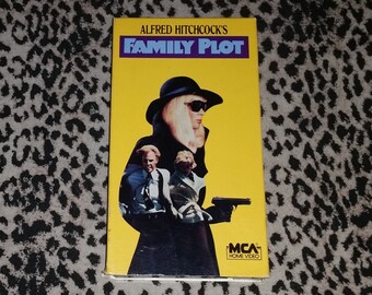 Family Plot [VHS] Alfred Hitchcock Vhs Vintage Thriller Murder Mystery Vhs Classic Cinema Suspense Vhs Vintage Rare Vhs