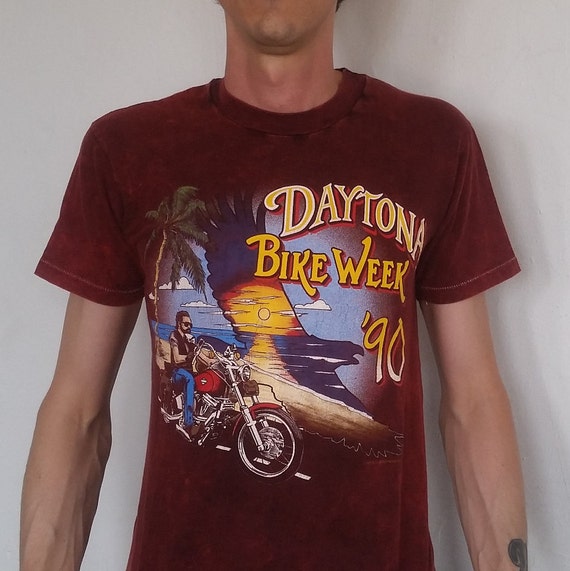 Daytona Bike Week '90 Vintage Ultra Rare T-Shirt … - image 1