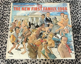 Bob Booker & George Foster  "The New First Family, 1968 - A Futuristic Fairy Tale" [Vinyl Record] 1960's Vintage Record Non Music Comedy LPs