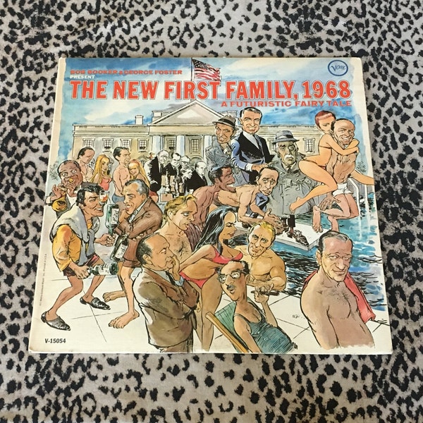 Bob Booker & George Foster  "The New First Family, 1968 - A Futuristic Fairy Tale" [Vinyl Record] 1960's Vintage Record Non Music Comedy LPs