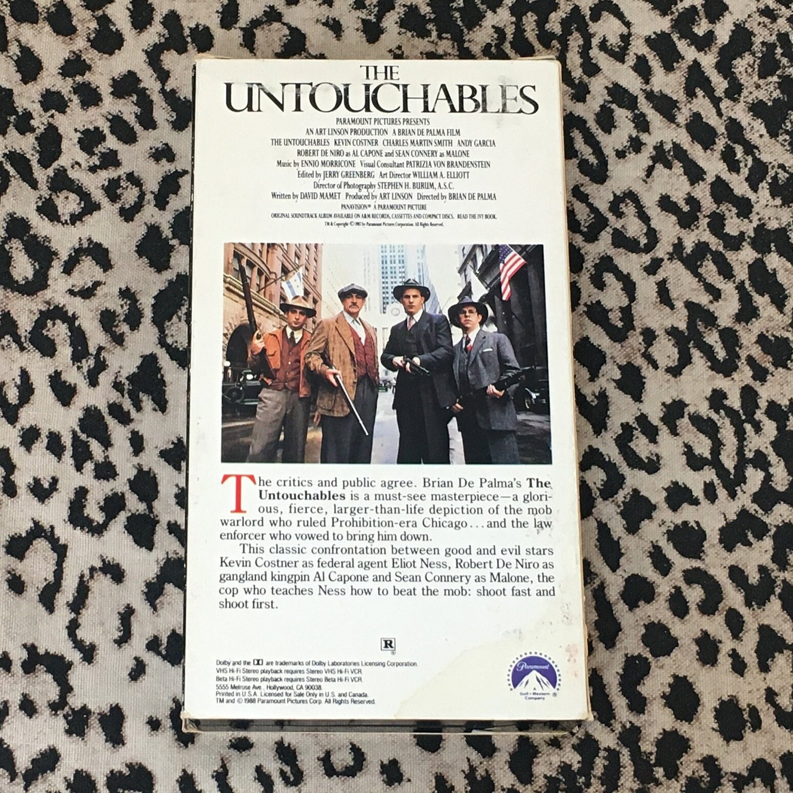 1987 The Untouchables VHS Video Tape Robert De Niro | eBay