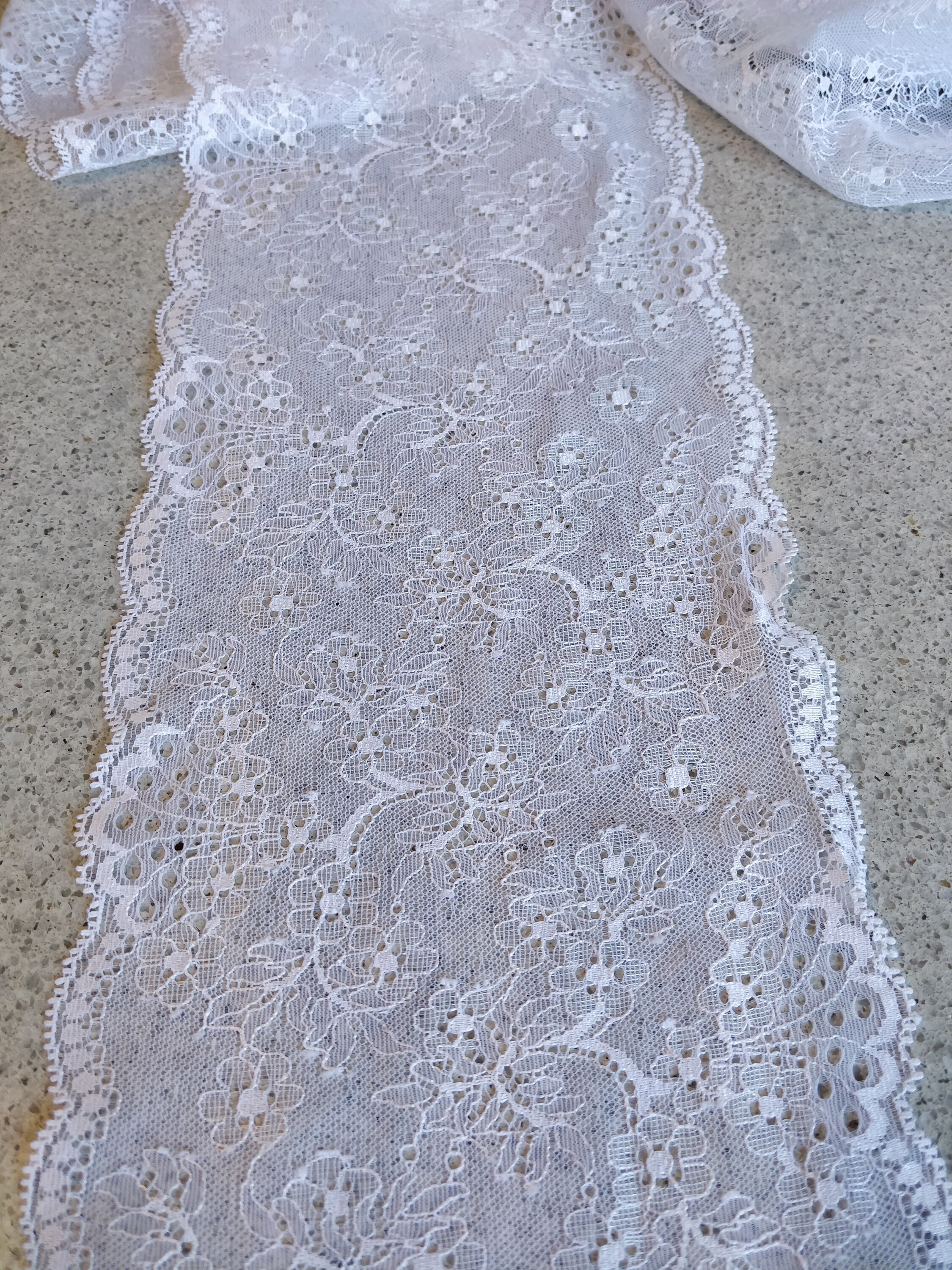 Weiße Floral Spitze 65 Zoll breit /no Stretch / weiß Royal Etsy