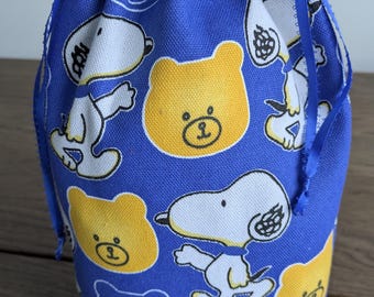 Easter Gift/Snoopy and Little Bears Cotton Reusable Gift Bag