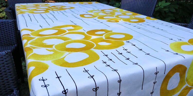 Banquet Luxury Rectangular Organic Cotton Tablecloth 58 x 120 or 58 x 104Modern Oblong Organic Cotton Tablecloth