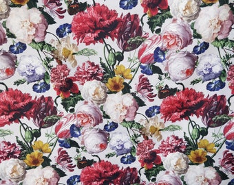 Tovaglia di lusso in poliestere impermeabile: motivo floreale, 62" x 86"