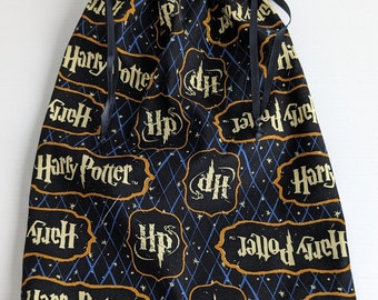 Luxury Harry Potter Organic Cotton Gift Bag/Harry Potter Organic Cotton Storage Bag/Harry Potter Cotton Reusable Bag