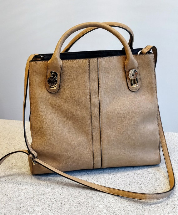 hilfiger leather bag