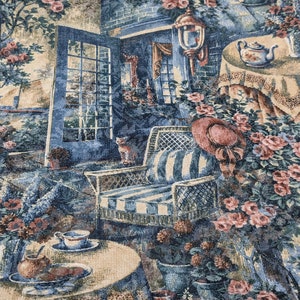 Tovaglia rettangolare di lusso in cotone e poliestere/Tovaglia con motivo vintage 56" x 84"/Tovaglia classica oblunga in poliestere e cotone