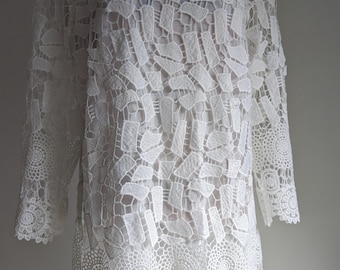 Lace Women Top/Embroidered Women Blouse