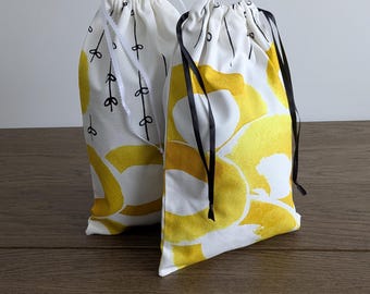 Set of 2 Organic Cotton Produce Bags – Zero Waste Reusable Storage