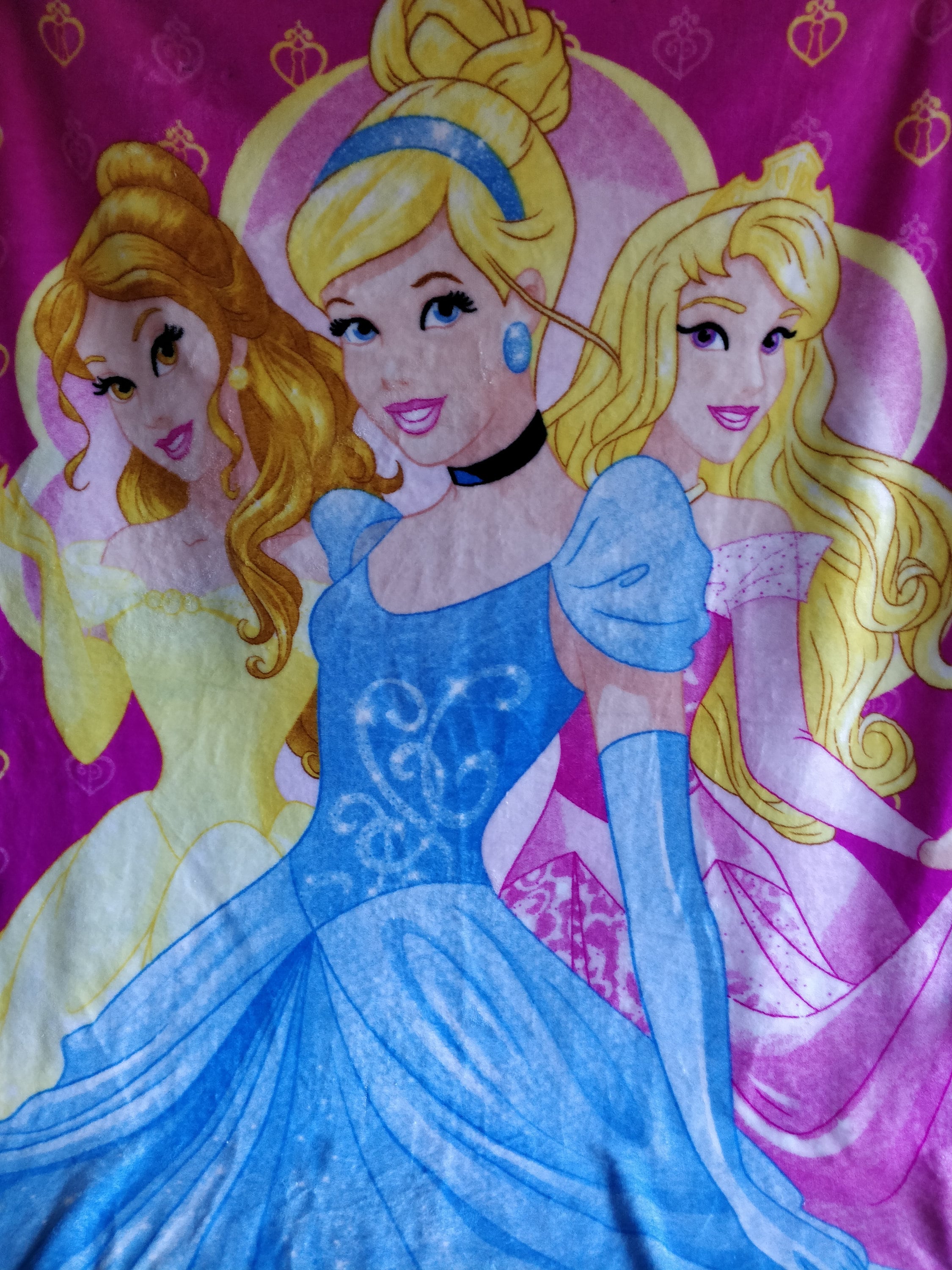 Vintage Disney Princess Plush Blanket 36