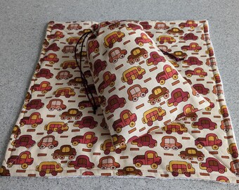 Construction Cars Baby Pad and Gift Bag Ensemble Baby Shower Gift