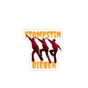 Justin Bieber Stompstin Die-Cut Stickers