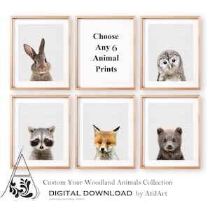 animal wall prints for nursery