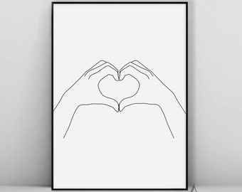 Printable Hand Art Etsy Printable Hand Art Etsy