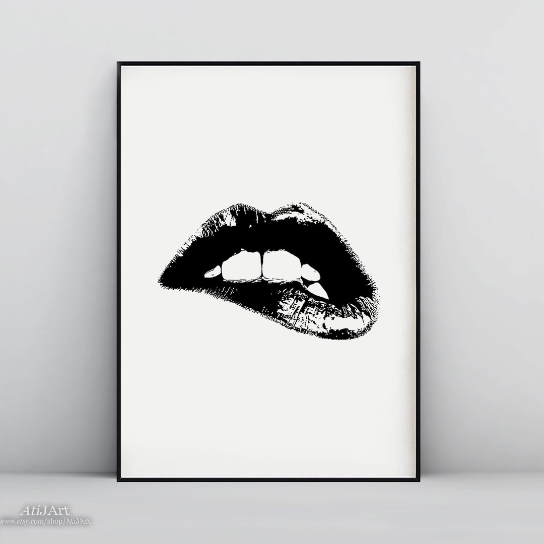 Lips Wall Art,lip Print,fashion Print,fashion Decor,printable Decor