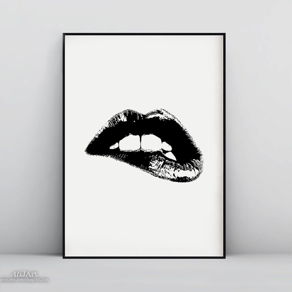 Lip Wall Art Etsy