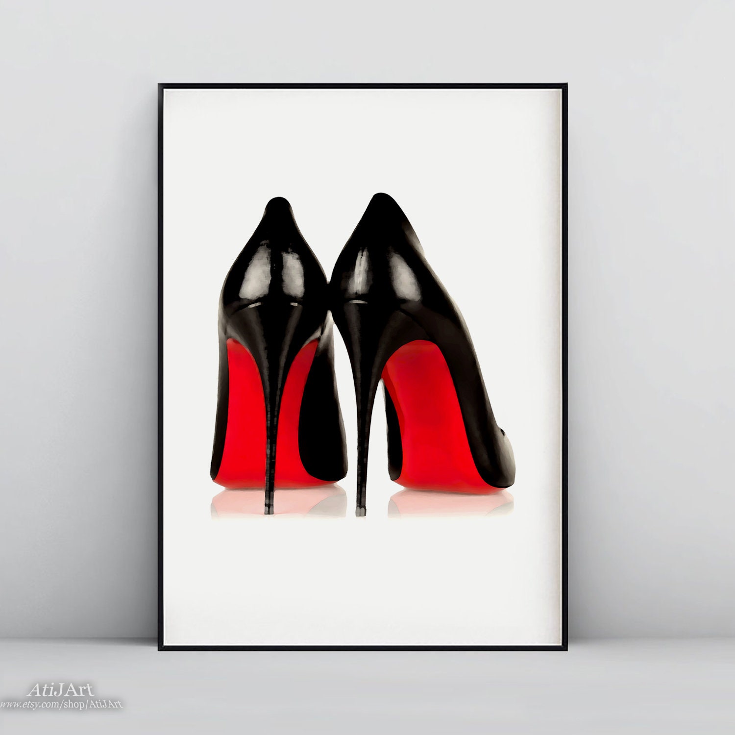 Christian Louboutin Illustration Shoes Fashion - Etsy
