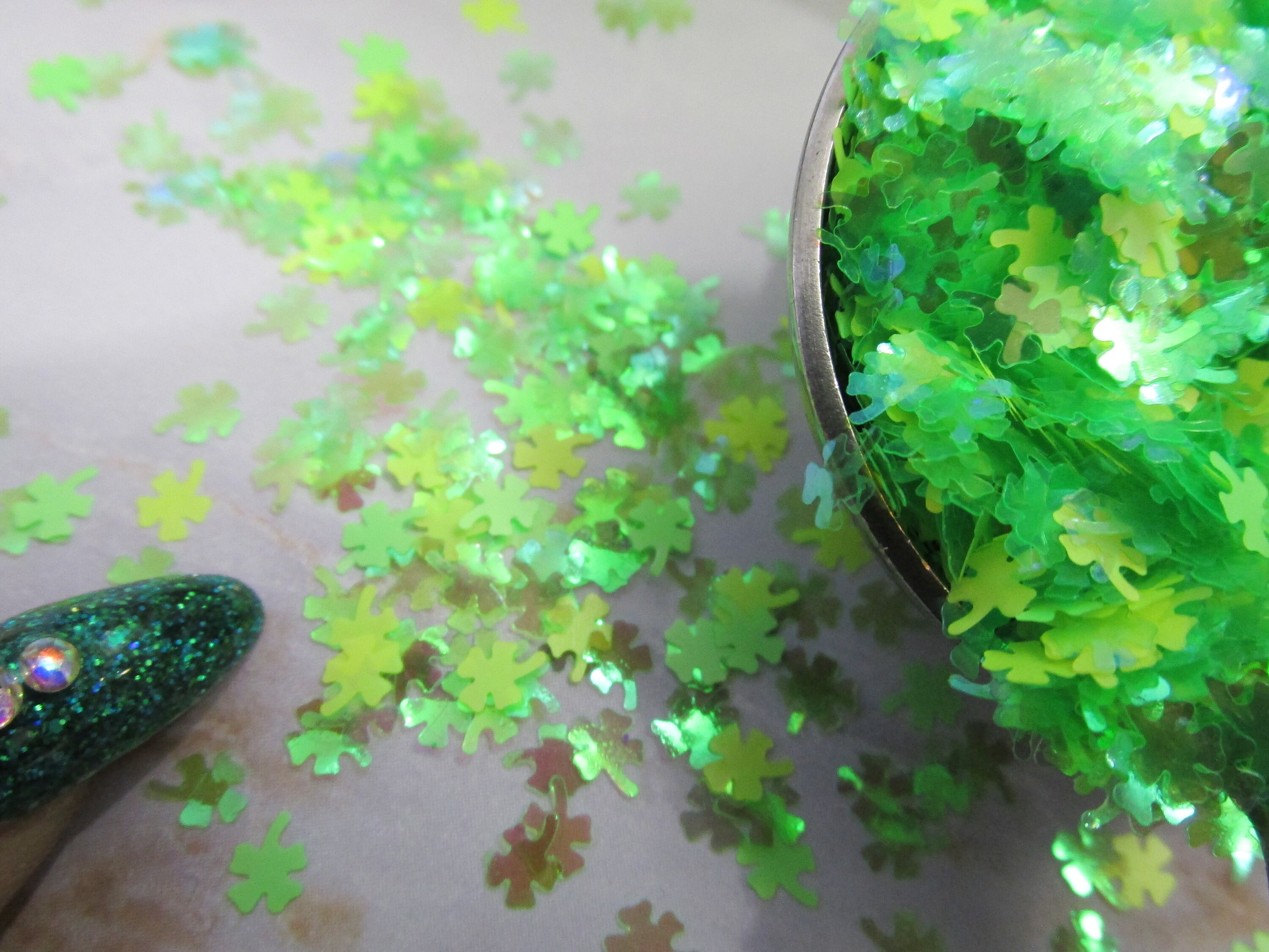 Glitter Nail Art Spangle Shapes - Etsy