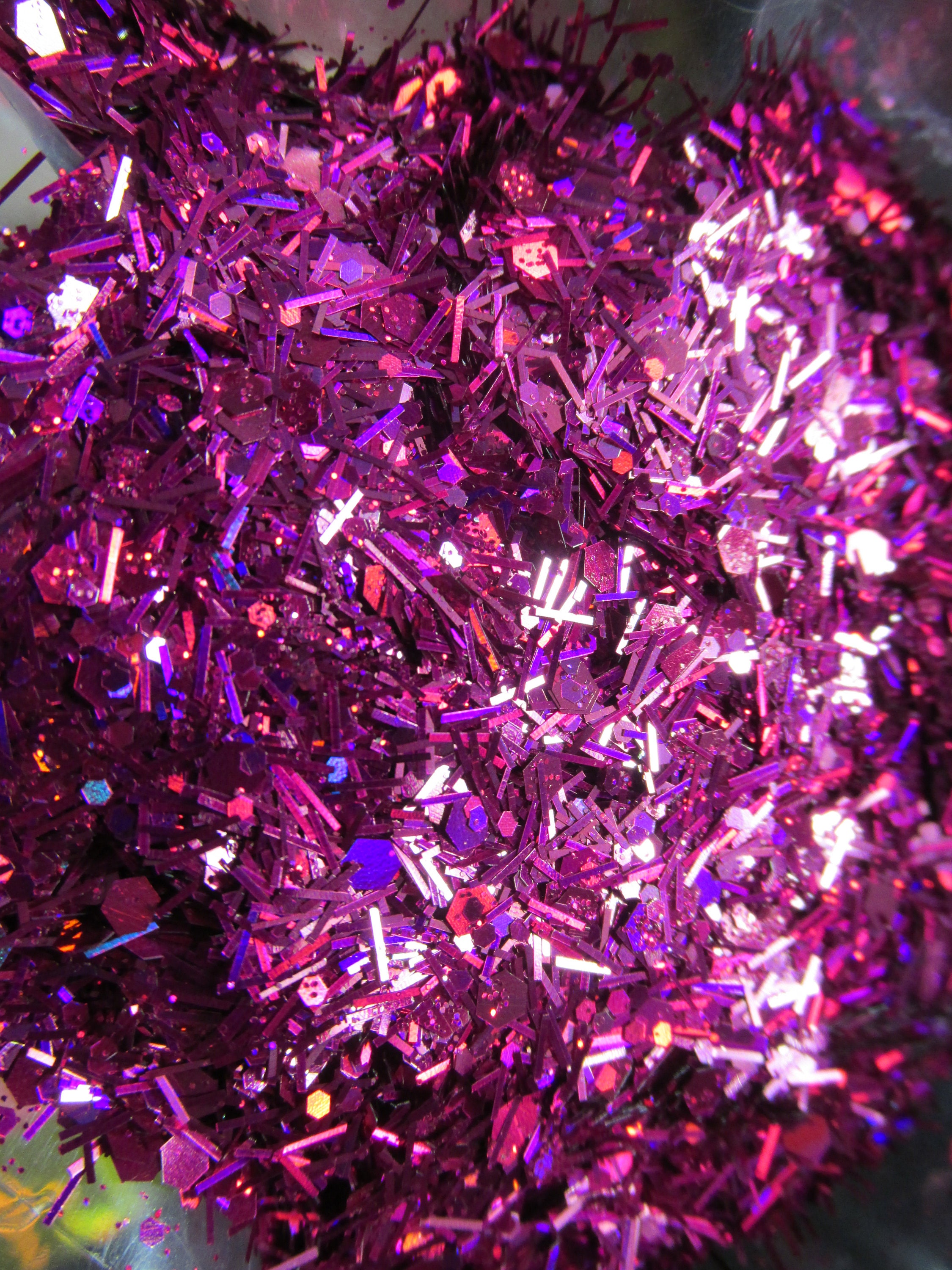Limited Edition Holographic Tinsel and Hexagon Glitter mixe Etsy