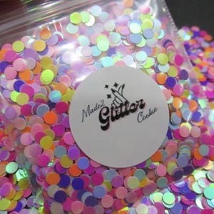 Pearlescent glitter dots nail art set