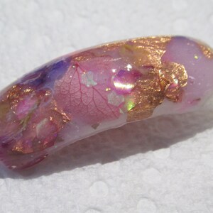 FairyTales Acrylic powder glitter mix  with dried flowers rosegold foil nailart