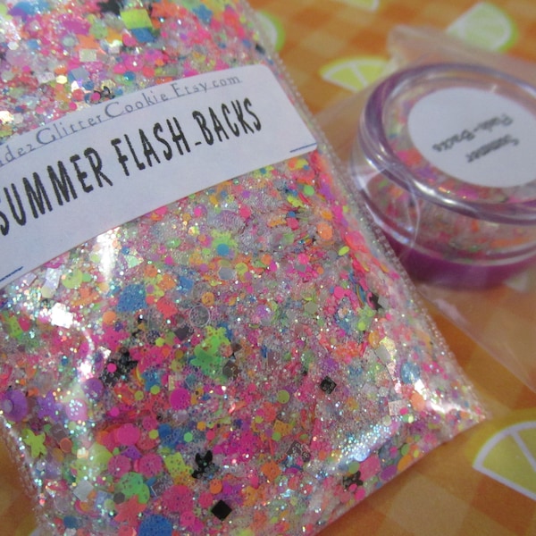 Iridescent and Holographic glitter mixes Buy 3 Get 1