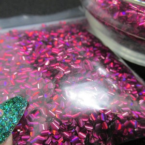 Holographic Mermaid fish scales nail art glitter